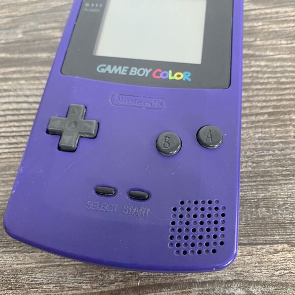 Nintendo Game Boy Color CGB-001 Grape Purple OEM Tested Works - Picture 3 of 10